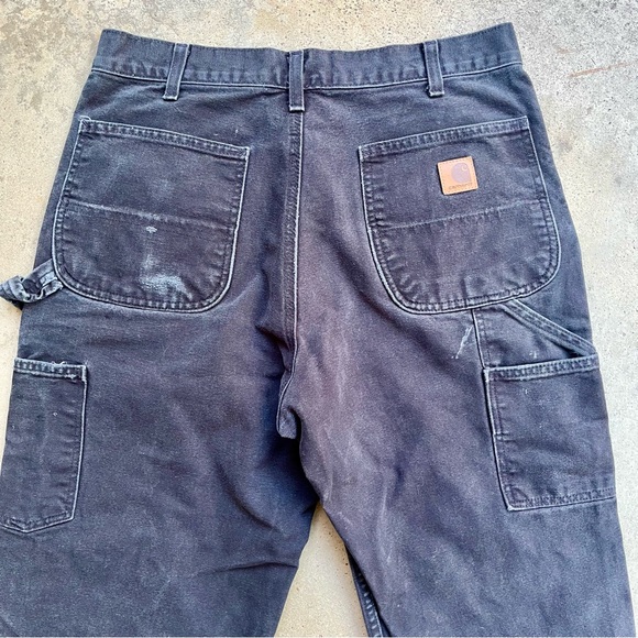 Carhartt Black Duck Canvas Carpenter Pants 32 - Picture 4 of 9